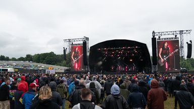 Fesivalgoers didn't need to wear masks or socially distance on the first day of Download Festival